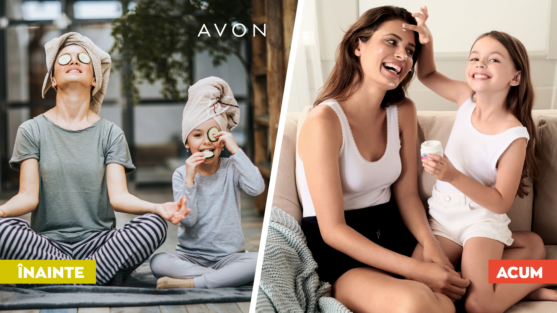 Mama si copilul joaca cosmetice